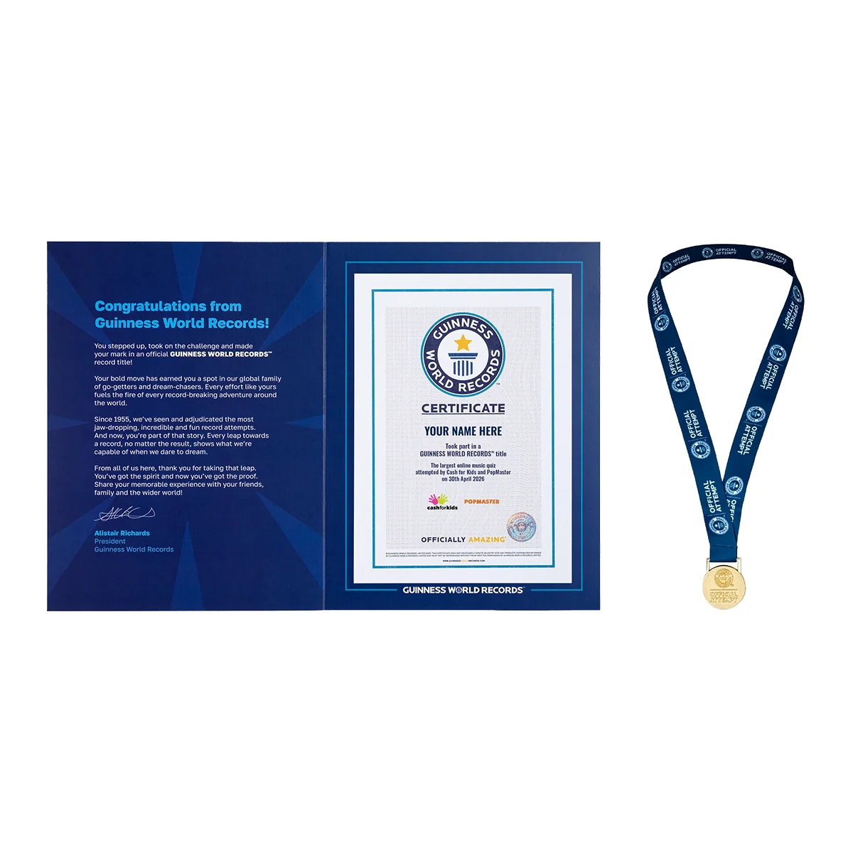 Record Participant Certificate Largest Online Music Quiz - Image 6