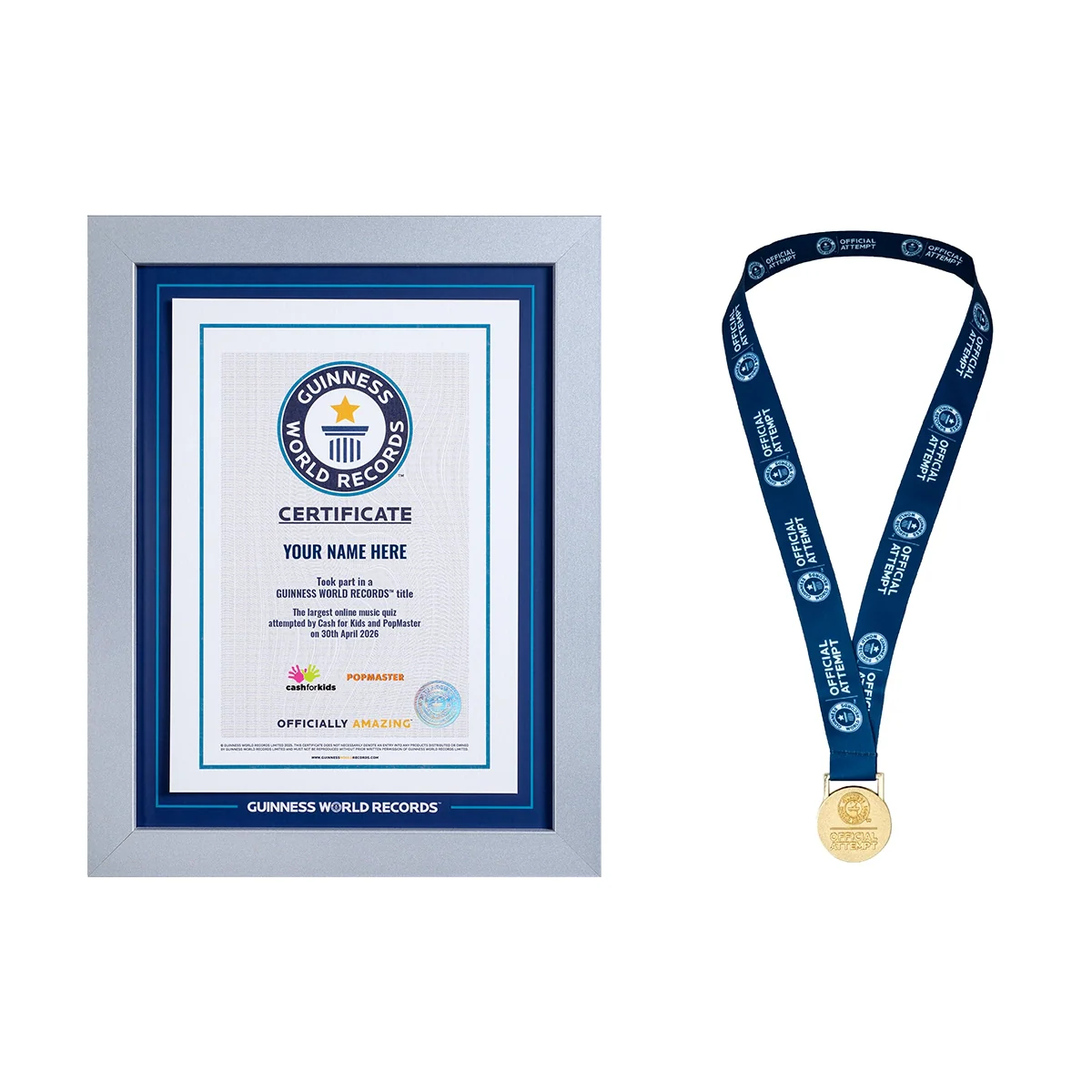 Record Participant Certificate Largest Online Music Quiz - Image 7